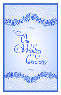 Wedding Program Cover Template 4E - Graphic 7